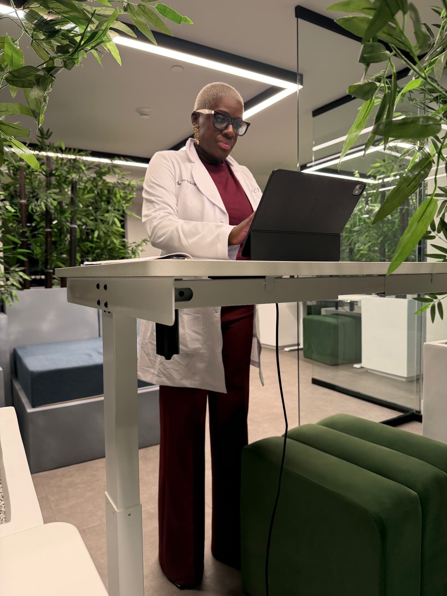 Celestine, founder of NCHH, known as The Senior Whisperer, at work